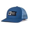 Salty Crew Salty Crew Men's Pinnacle 2 Retro Trucker Hat Military/Silver 1SZ Mens Hats Curved Brim