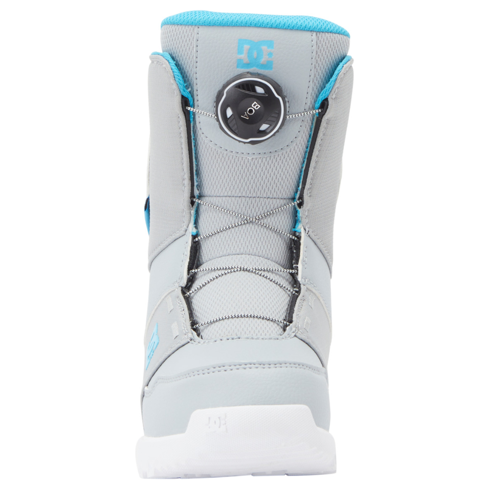 DC Kids Scout Boa Snowboard Boots - Grey/Blue
