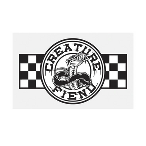 Creature CREATURE - STRIKE FAST STICKER - 4.5" Black/White 4.5 Stickers