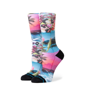 Stance Stance Take A Picture Crew Socks Floral M Womens Socks
