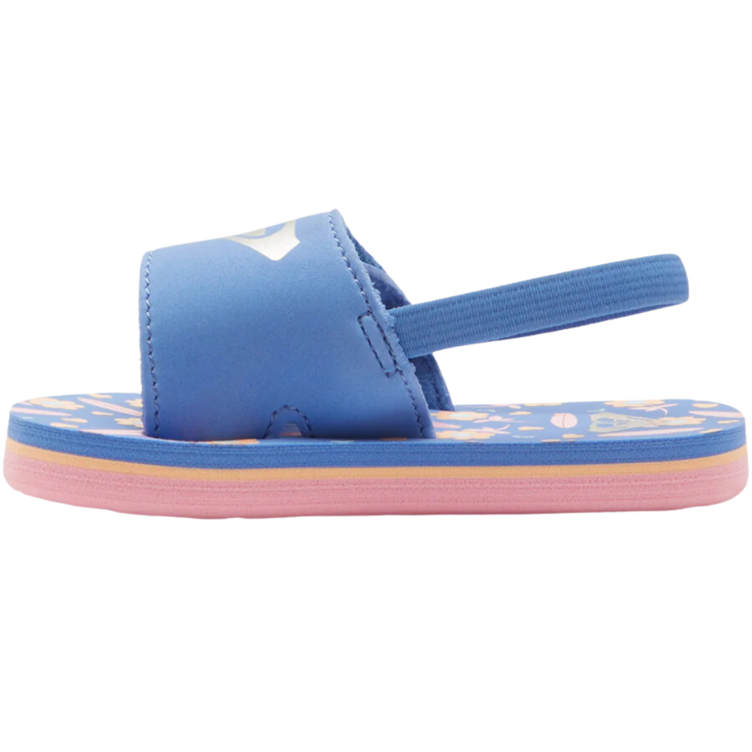 Roxy Teenie Finn Toddler Sandals - Crazy Pink/Blue Radiance