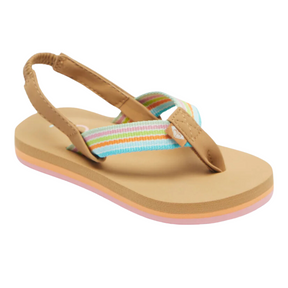 Roxy Roxy Toddler Colbee Sandals - White/Orange/Pink White/Orange/Pink 6T Youth Infant Girls Sandals 1T to 5T US size