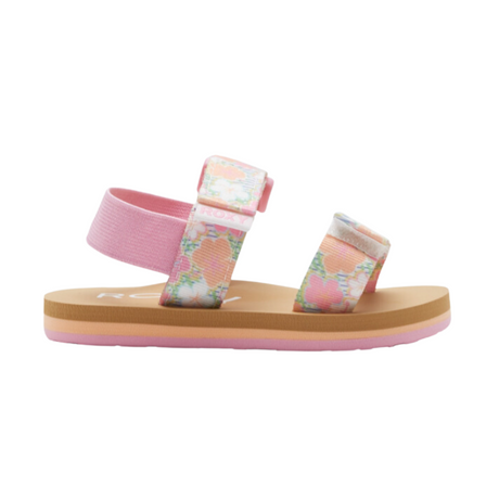 Roxy TW Roxy Cage Toddler Sandals - White/Crazy Pink/Orange