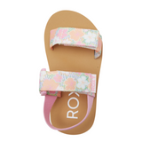 Roxy TW Roxy Cage Toddler Sandals - White/Crazy Pink/Orange