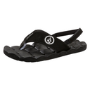 Volcom Volcom Recliner Little Youth Sandals - Black White Black White 9 Youth Infant Boys Sandals 1T to 5T US size