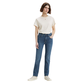 Levis Levis Women's 724 High Rise Straight Way Way Back 25 X 32 Womens Pants and Jeans