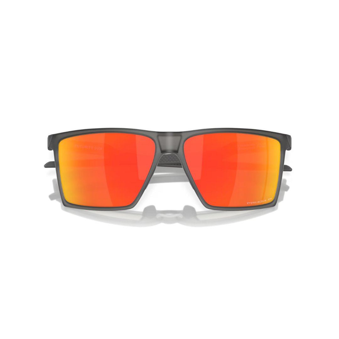Oakley Sunglasses Futurity Sun - Prizm Ruby Polarized Lenses,  Satin Grey Smoke Frame