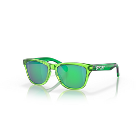 Oakley Oakley Frogskins XXS Youth Fit Sunglasses - PRIZM Jade, Acid Green Mens Sunglasses Lifestyle