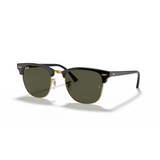 Ray Ban Clubmaster - Men's Sunglasses - Black On Arista, G-15 Green
