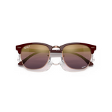 Ray Ban Clubmaster - Men's Sunglasses - Bordeaux on rose gold, polar red