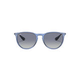 Ray Ban Erika - Unisex Sunglasses - Transparent Blue, Light Grey Gradient