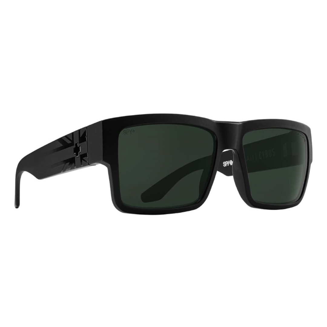 Spy Cyrus Sunglasses - Hawaii Happy Grey Green Polarized