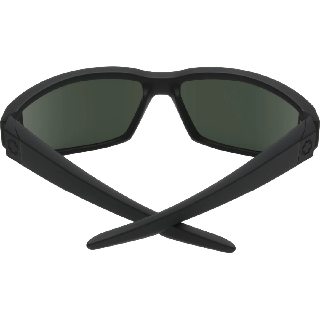 Spy Dirty Mo Sunglasses- SOSI Matte Black Happy Gray Green