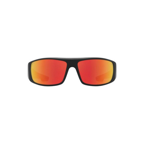Spy Boo Johnson Logan Sunglasses -  Matte Black Orange Flames Happy Gray Green Red Mirror