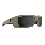Spy Rebar Men's Sunglasses -  ANSI Matte Sand Happy Gray