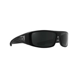 Spy Boo Johnson Logan Sunglasses -  Matte Black Gloss Black Flames Happy Gray