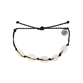 Pura Vida Pura Vida Knotted Cowries Bracelet Black OS Jewelry