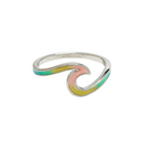 Pura Vida Pura Vida Tie Dye Wave Ring Silver 6 Jewelry