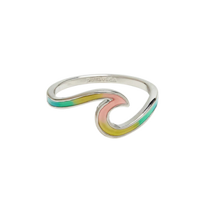 Pura Vida Pura Vida Tie Dye Wave Ring Silver 6 Jewelry