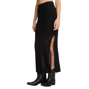 Saltwater Luxe Saltwater Luxe Women's Suzi Midi Skirt Black XS Womens Fabric Skirts