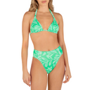 Top triangular Hurley Marina Rib Soft Tie para mujer