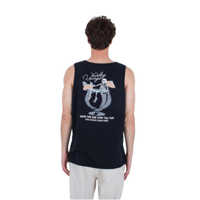 Hurley Hurley Men's Everyday H20-Dri Stay Till Two Slub Tank Black S Mens Sleeveless Shirts