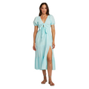 Saltwater Luxe Saltwater Luxe Shura Midi Dress Cyan XS Womens Long Dresses