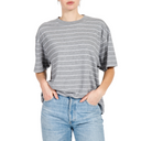 T-shirt carré pour femme brune