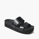 Reef Reef Women CUSHION VISTA HI Women - Black/Black Black/Black 6 Womens Slip on Sandals 5 to 11