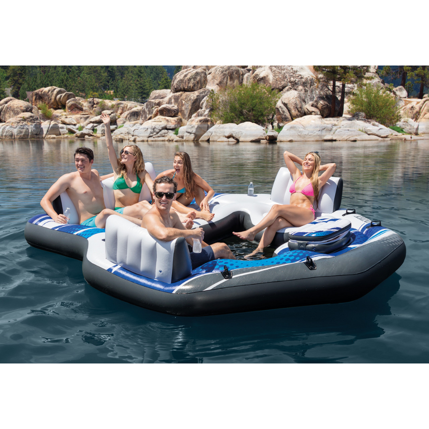 Intex Intex Blue Tropic Inflatable Lake Island Float Blue OS Inflatable Islands