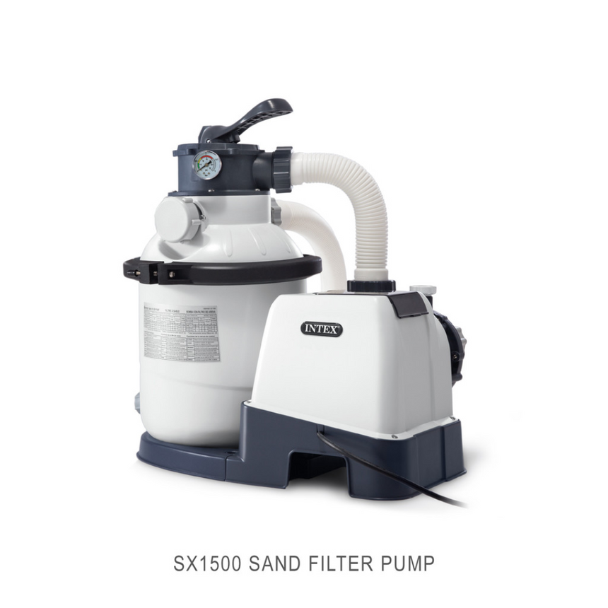 Intex Intex Krystal Clear™ Sand Filter Pump - 1500 GPH White OS Pool Accessories