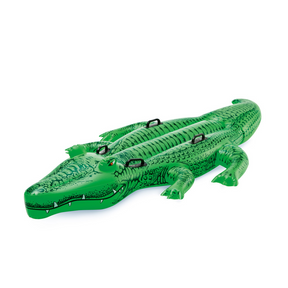 Intex Intex Giant Gator Ride-On Inflatable Pool Float Green OS Inflatable Animals and Ride-on