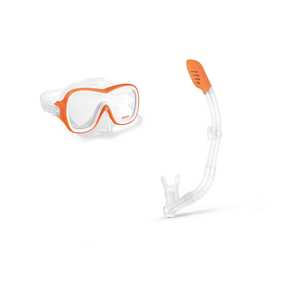 Intex Intex Wave Rider Swim Mask and Snorkel Set Orange OS Swim Goggle & Mask Accessories