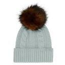 The North Face The North Face Women's Oh Mega Fur Pom Beanie Forest Olive OS Womens Toques