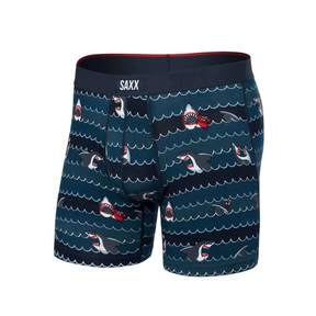 Saxx Saxx Men's Vibe XTRA Boxer Brief Fly - Get Sharky-Hurricane Get Sharky-Hurricane XS Mens Boxer Brief Underwear
