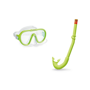 Intex Intex Adventurer Swim Snorkel Set Green OS Swim Goggle & Mask Accessories