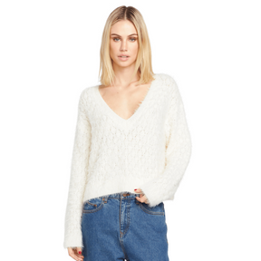 Volcom Volcom Women's Mesa Cove Sweater Star White S Womens Sweaters