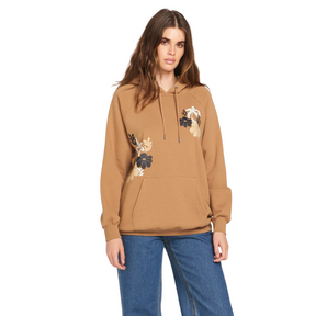 Volcom Volcom Women's Parrott Paints Pullover Vintage Brown S Womens Pull Over Hoodies