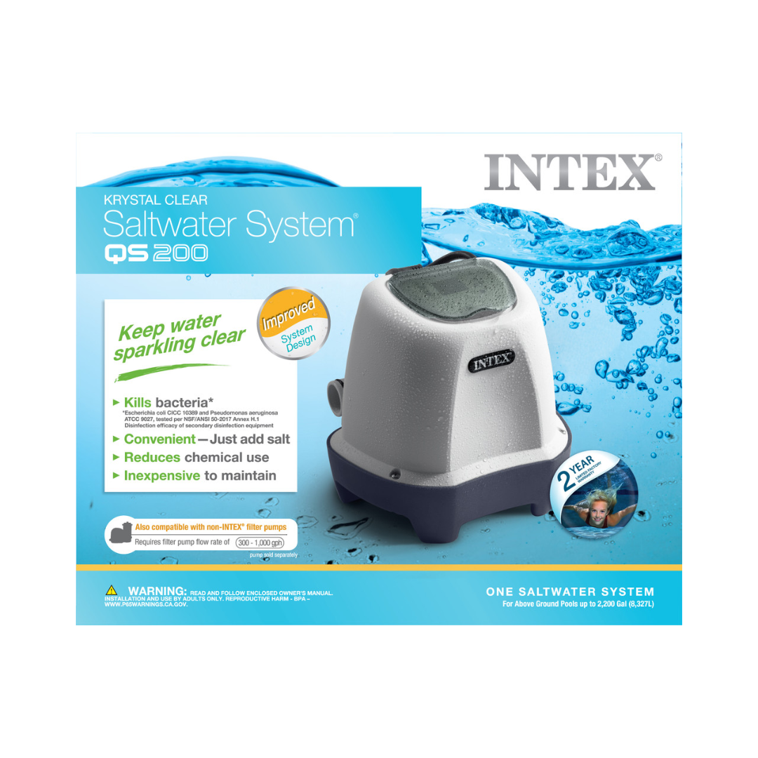 Intex Krystal Clear Saltwater Pool Chlorine System - 2,200 Gal