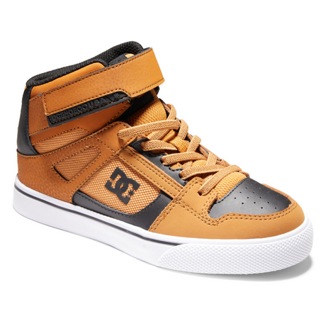 DC Kids Pure High Top EV Shoes - Wheat Black