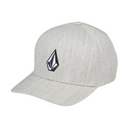 Volcom Volcom Men's Full Stone Heather Flexfit Hat Charcoal Heather S/M Mens Hats Flat Brim
