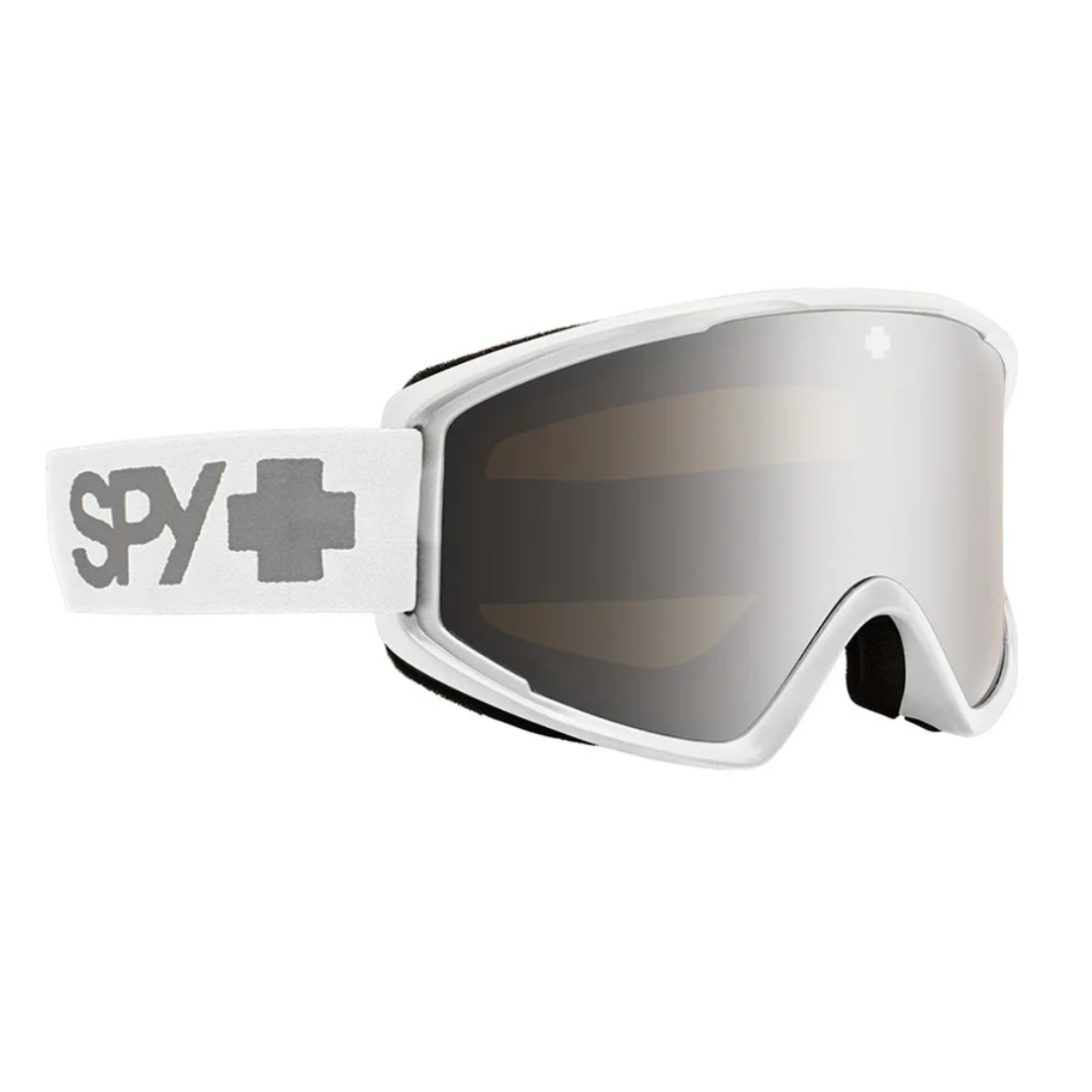 Spy Crusher Elite Matte White- Bronze Silver Mirror