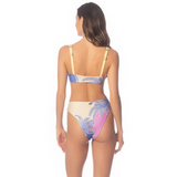 Pantalones cortos Maaji Periwinkle Palms Applauses para mujer