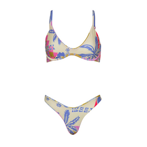 Maaji Maaji Women's Periwinkle Palms Irene Top Beige S Womens Bikini Tops