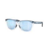 Oakley Men's Frogskins Range - PRIZM Deep Water Polarized, Matte Transparent Stonewash