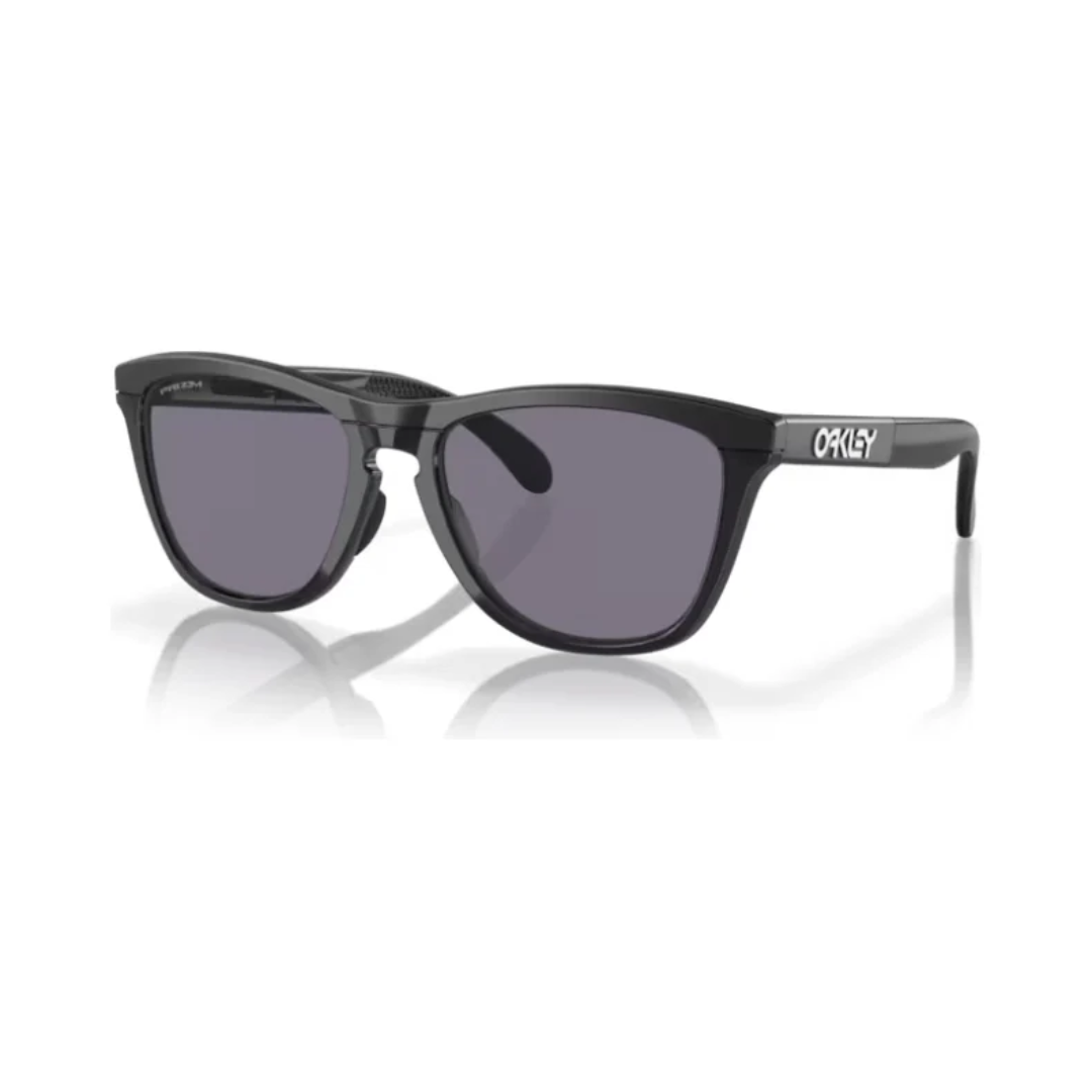 Oakley Men's Frogskins Range - PRIZM Road, Matte Black / Grey Smoke