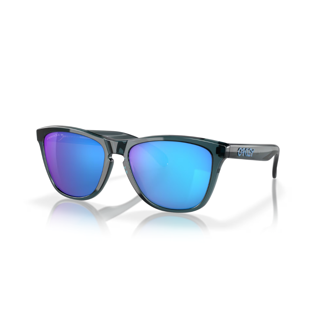 Oakley Men's Sunglasses Frogskins - PRIZM Sapphire Polarized, Crystal Black