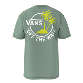 Vans Vans Men's Classic Mini Dual Palm II Tee Iceberg Green/White S Mens T-Shirts