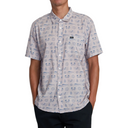 RVCA RVCA Men's Dorado SS Button Up Pale Mauve S Mens Button Up Short Sleeve Shirts