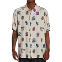 Billabong Billabong Men's Turn The Tide Woven Shirt Stone S Mens Button Up Short Sleeve Shirts